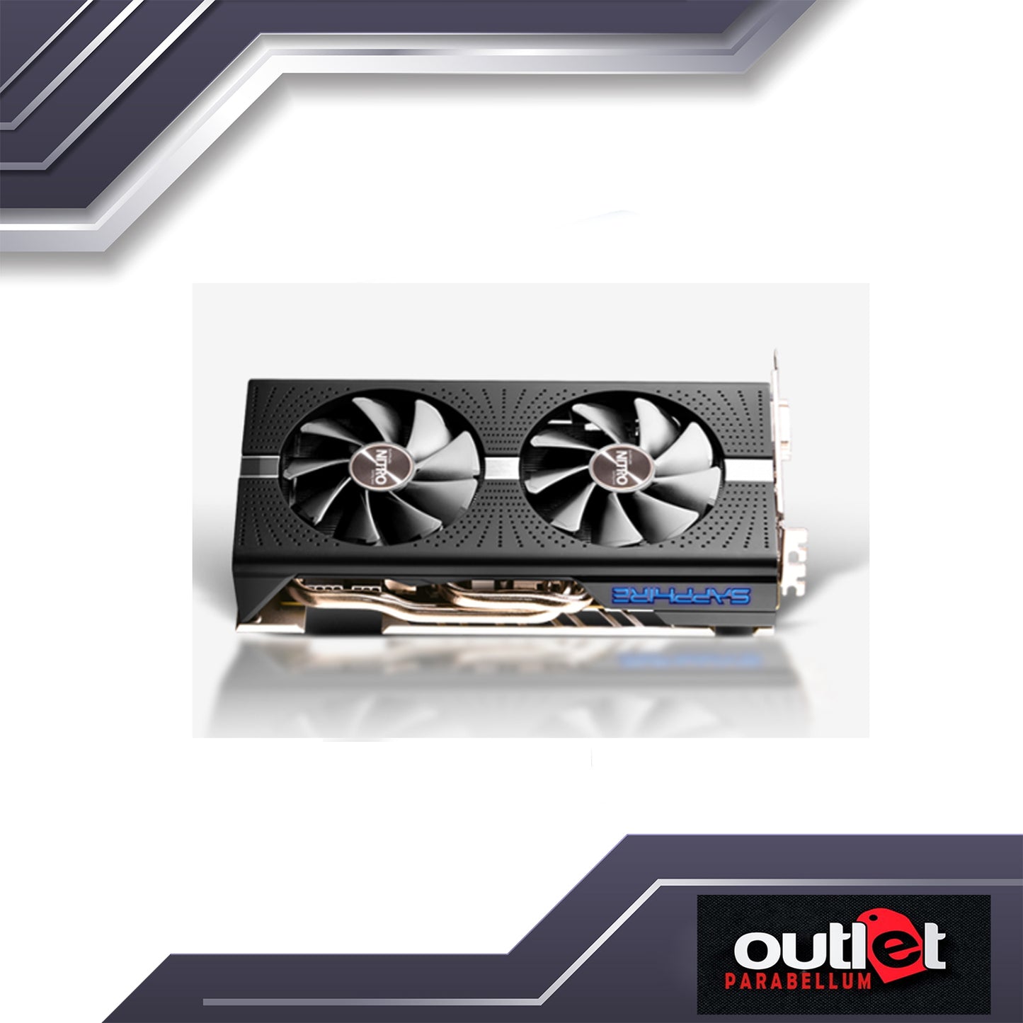 REFURBISHED Sapphire SPR-11265-32-20G PULSE RADEON RX580 4G GDDR5 DUAL HDMI/DVI-D/DUAL DP OC