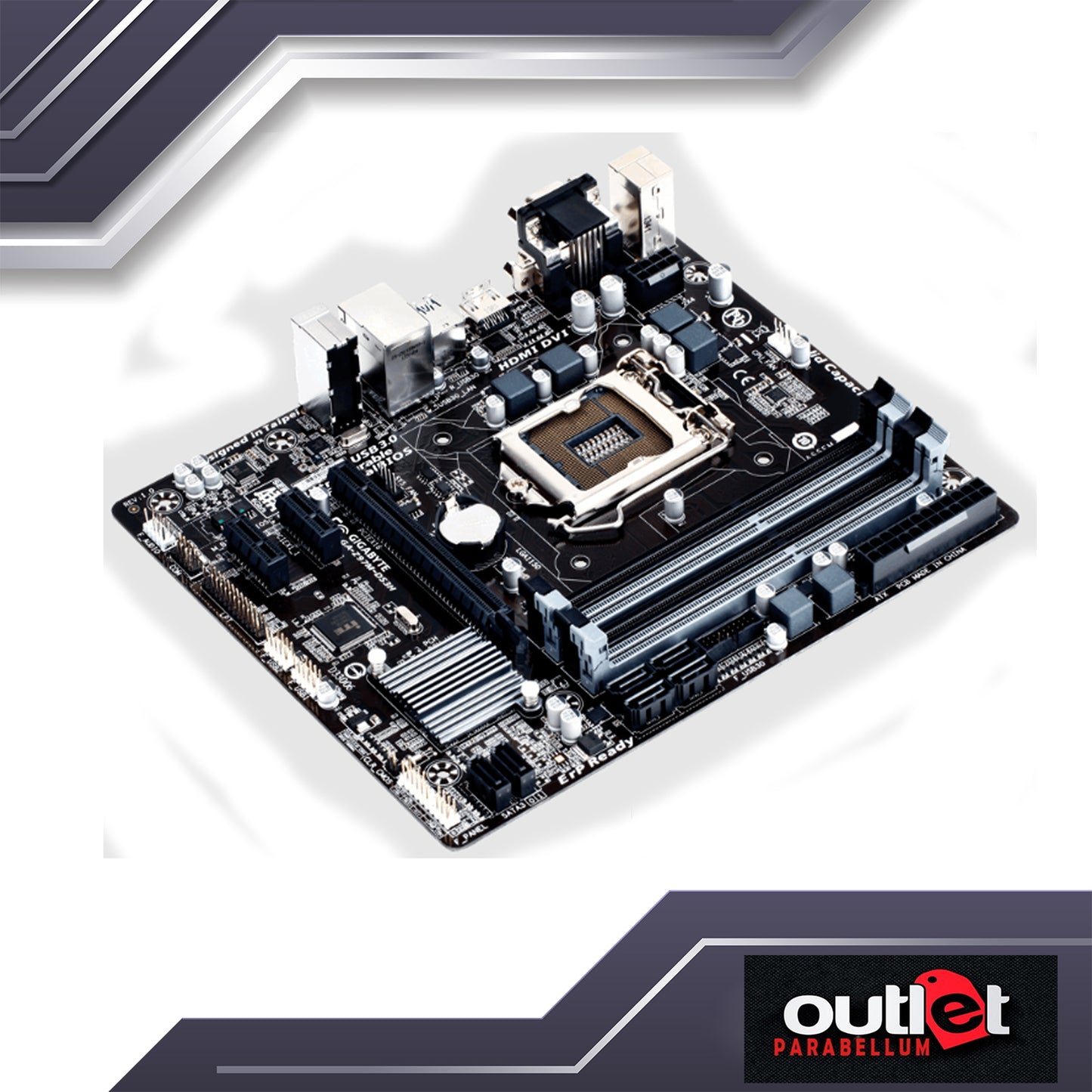 REFURBISHED GIGABYTE GA-Z97M-DS3H GIGABYTE INTEL Z97, S1150 MATX Motherboard
