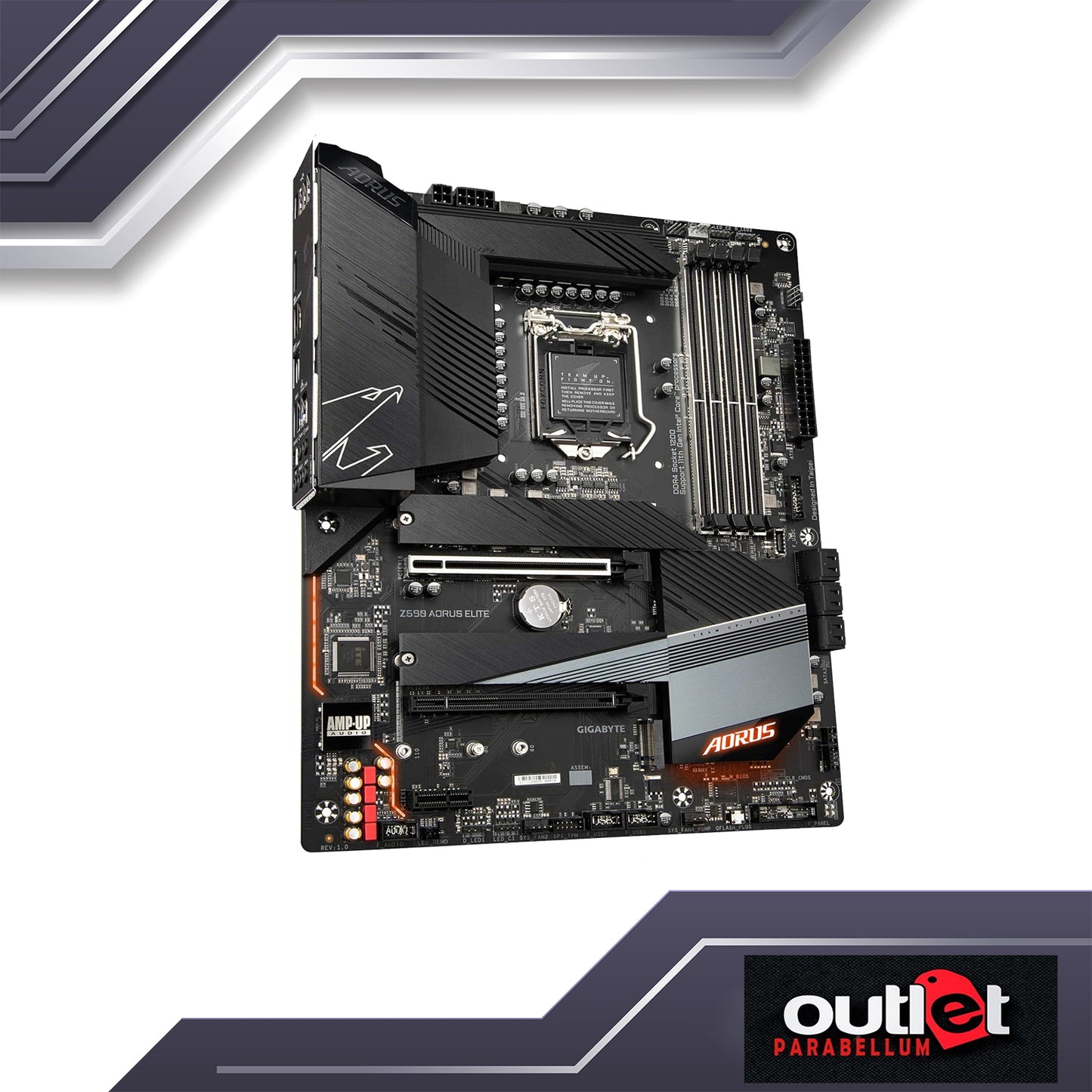 REFURBISHED GA-Z590-AORUS-ELITE AORUS INTEL Z590 LGA1200 12+1 PHASE DIGITAL POWER DESIGN 2.5GBE LAN ATX MB