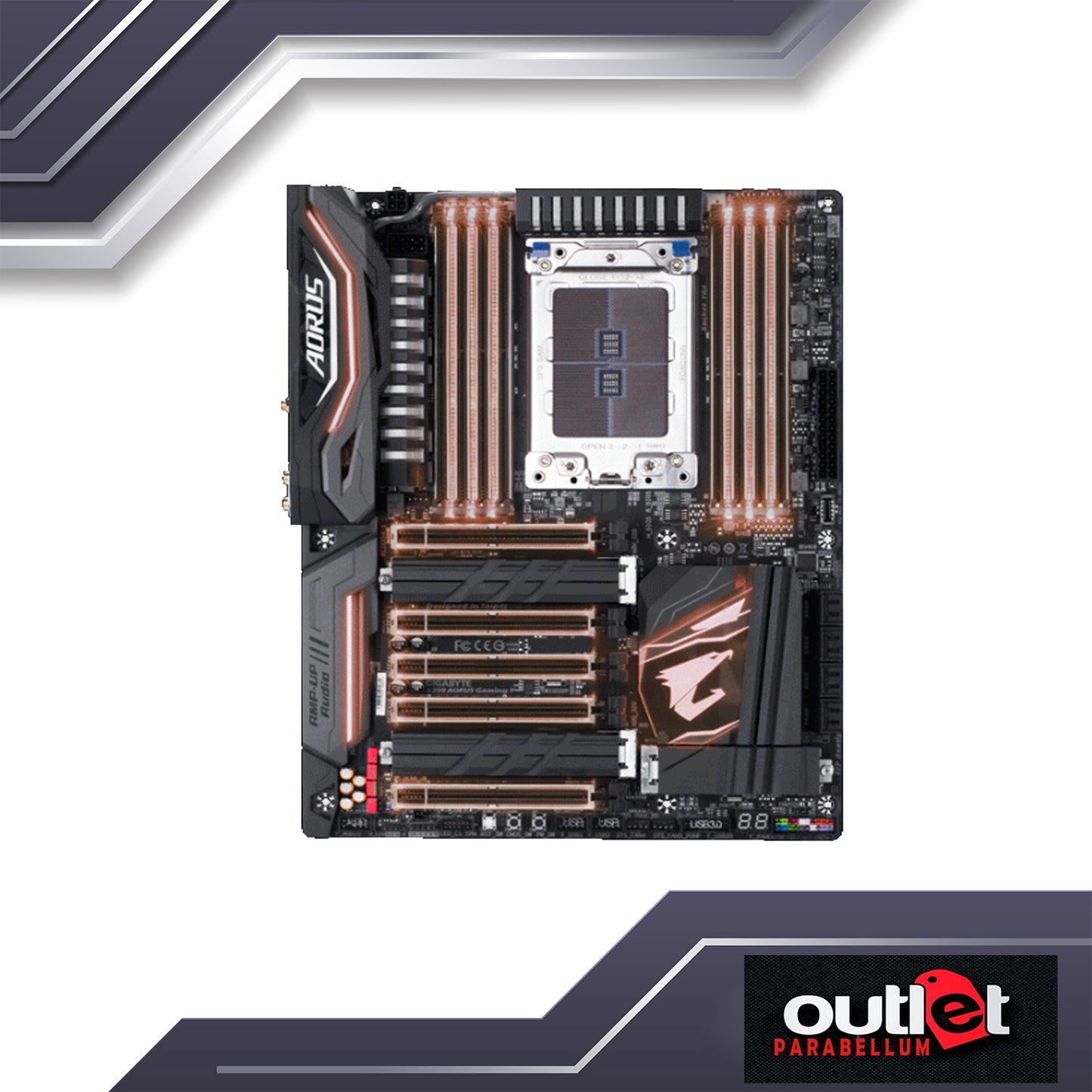 REFURBISHED GA-X399-AORUS-GAMING-7 GIGABYTE AMD X399 TR4 DDR4 GAMING MOTHERBARD W/ RGB FUSION