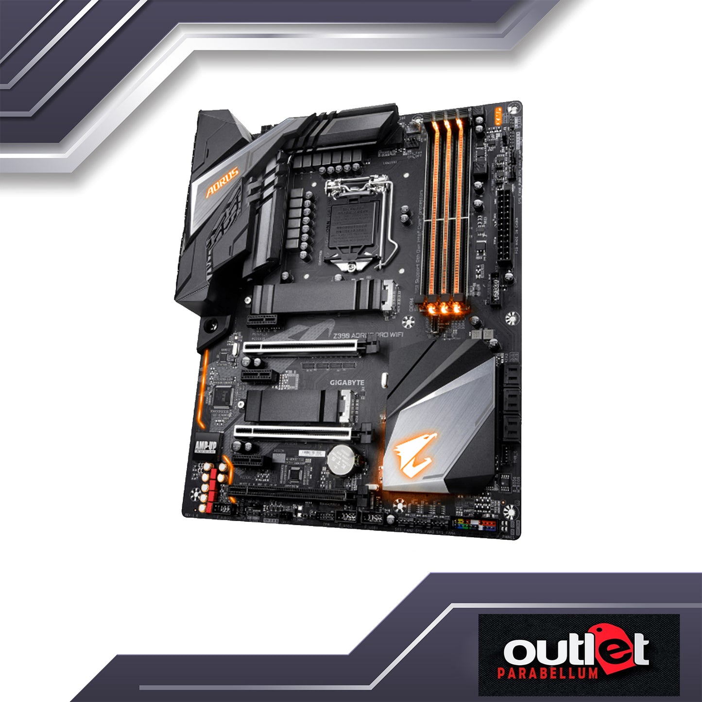 REFURBISHED GA-Z390-AORUS-PRO-WIFI GIGABYTE AORUS INTEL Z390 ATX MB W/ INTEL GbE LAN/WIFI RGB FUSION