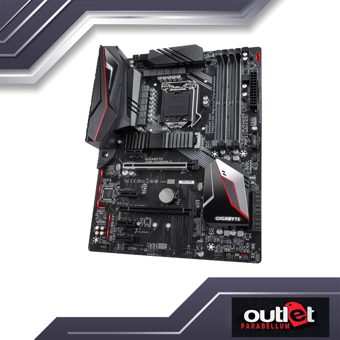 Refubished Gigabyte GA-Z390 GAMING X Intel Z390 Intel Z390 GAMING Motherboard with 10+2 Digital PWM Design, 2-Way CrossFire™ Multi-Graphics - Motherboard - No Warranty