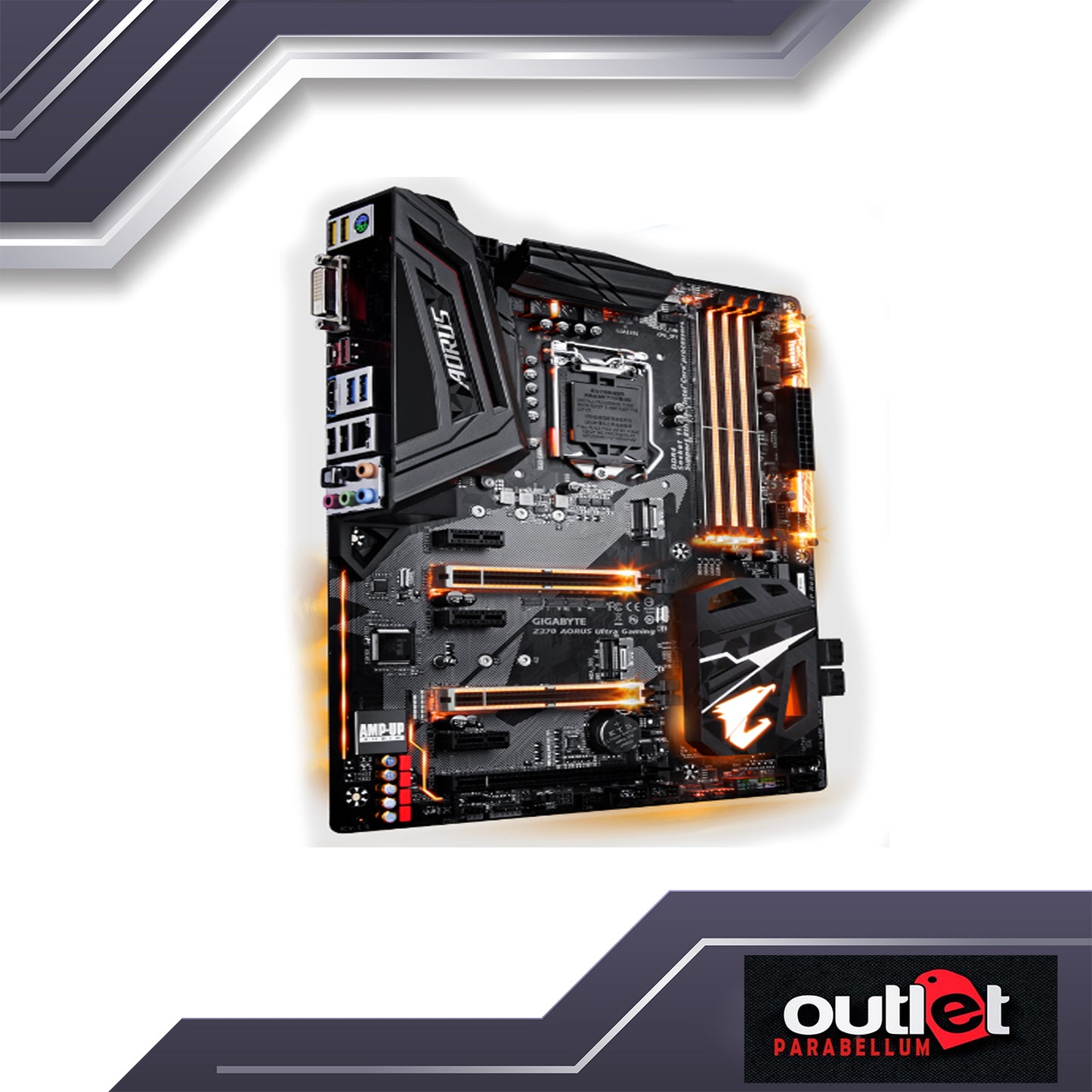 REFURBISHED GA-Z370-AORUS-ULTRA-GAMING GIGABYTE INTEL Z370 S1151 DDR4 ATX MB W/ RGB FUSION, INTEL LAN