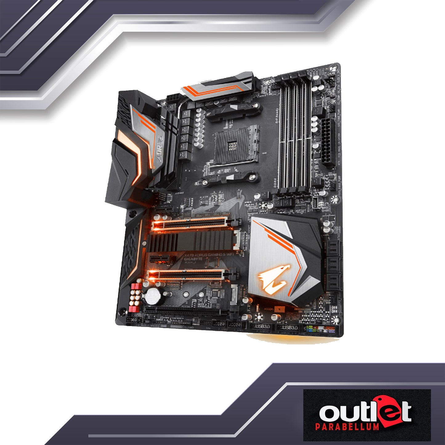 REFURBISHED GA-X470-AORUS-GAMING-5-WIFI GIGABYTE AMD X470 AM4 DDR4 ATX GAMING MOTHERBOARD W/ WIFI