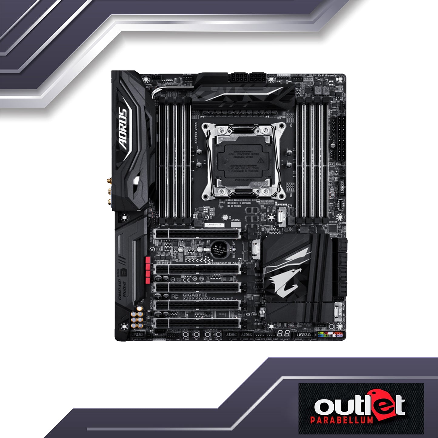 REFURBISHED GA-X299-AORUS-GAMING-7 GIGABYTE INTEL X299 LGA2066 GAMING MOTHERBOARD