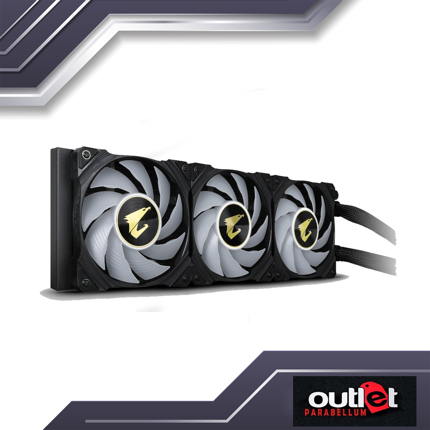 REFURBISHED GP-AORUS-WATERFORCE-X-360 AORUS WATERFORCE AIO W/ CIRCULAR LCD DISPLAY, RGB FUSION 2.0 3X120MM ARGB FAN