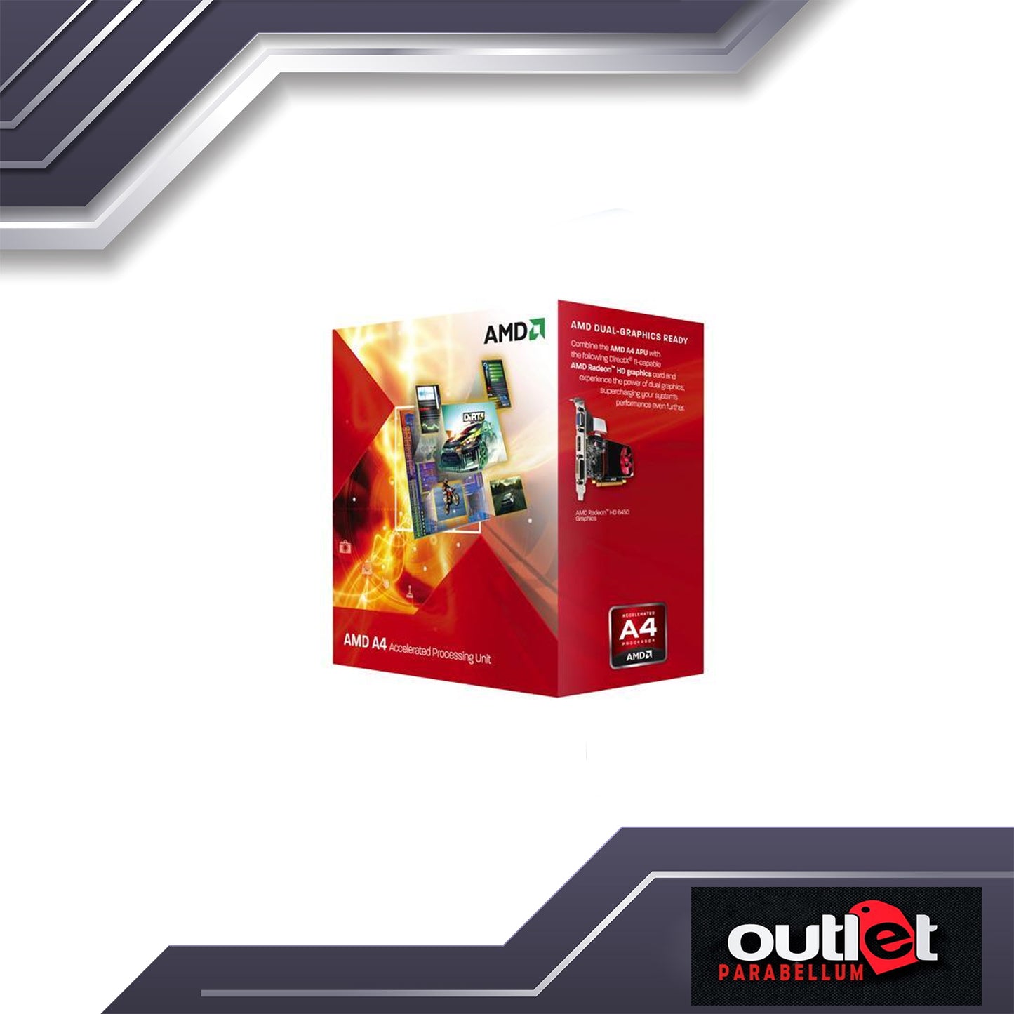 REFURBISHED AMD A4-3400 2.7GHz Dual-Core AD3400OJHX Processor (AMD-AD3400OJHX) - No Warranty