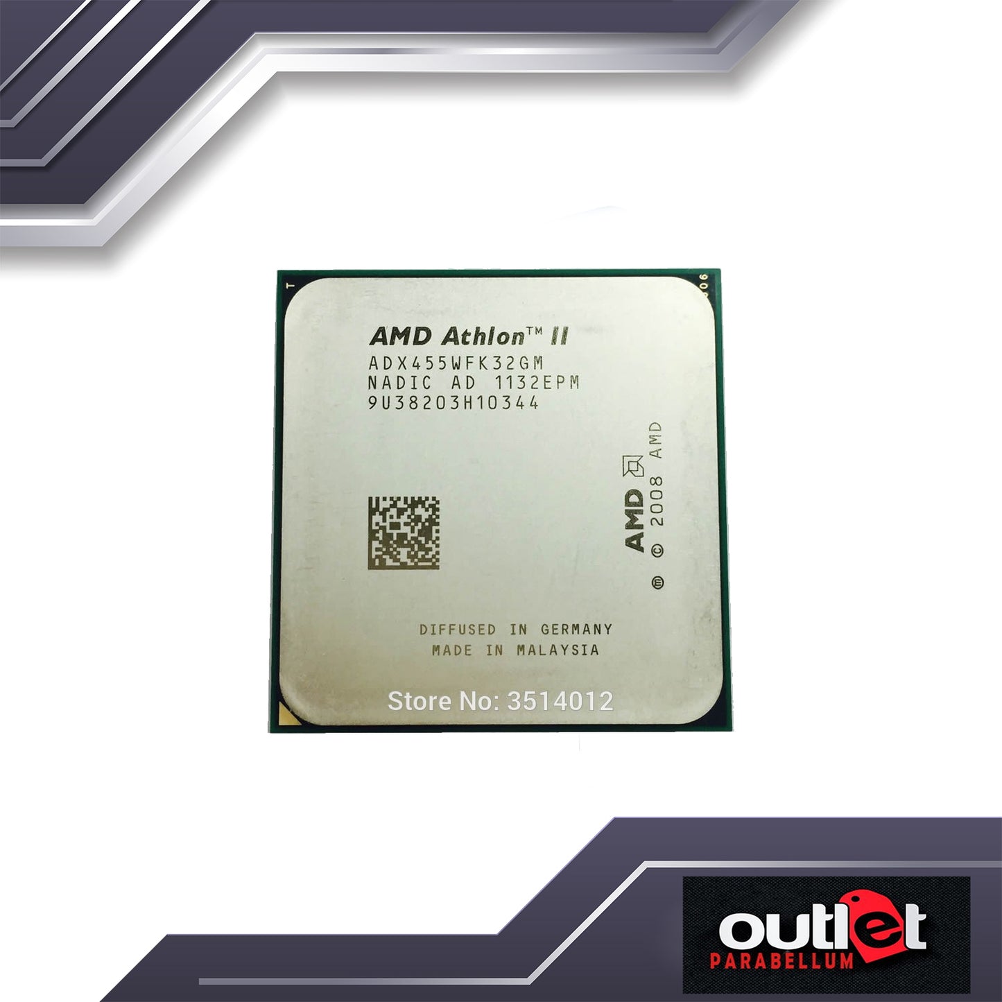 AMD Athlon II X3 Triple-Core Processor Athlon II X3 455 - No Warranty!!
