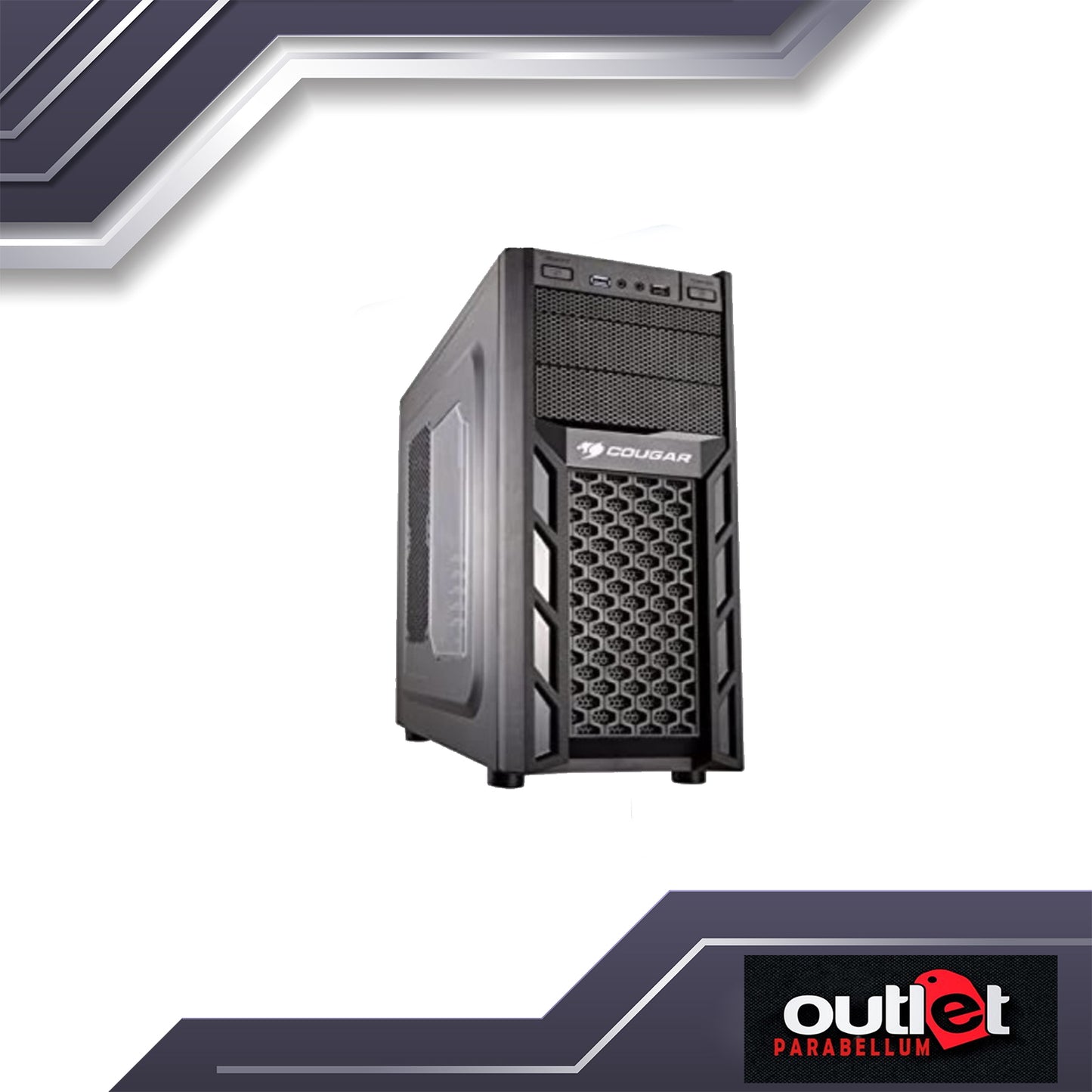 NEW COUGAR Solution II ATX GAMING CHASIS Black Steel ATX Mid Tower Computer Case