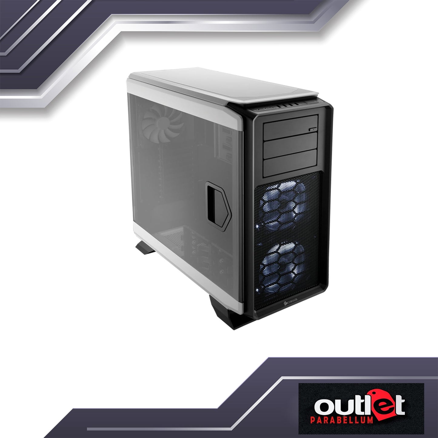 Refurbished CORSAIR Graphite Series™ 760T Arctic White Full-Tower Windowed Case CS-CC-9011074-WW
