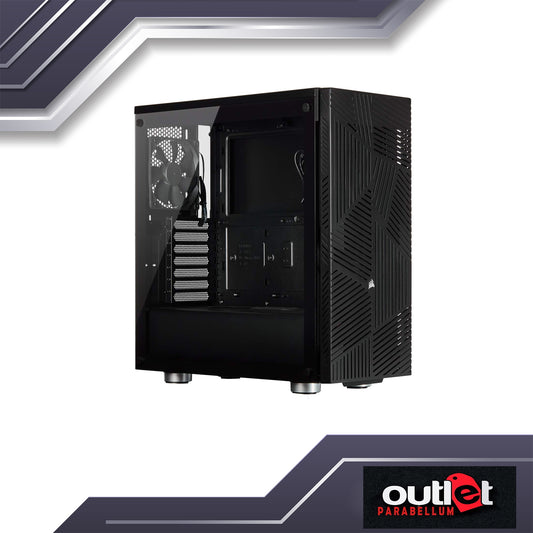 Refurbished CORSAIR 275R Airflow Tempered Glass Mid-Tower Gaming Case Black CS-CC-9011181-WW