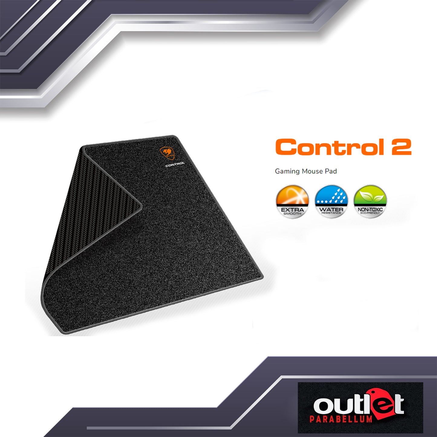 Cougar Control 2 Gaming Mousepad (450x400x5mm) - Large