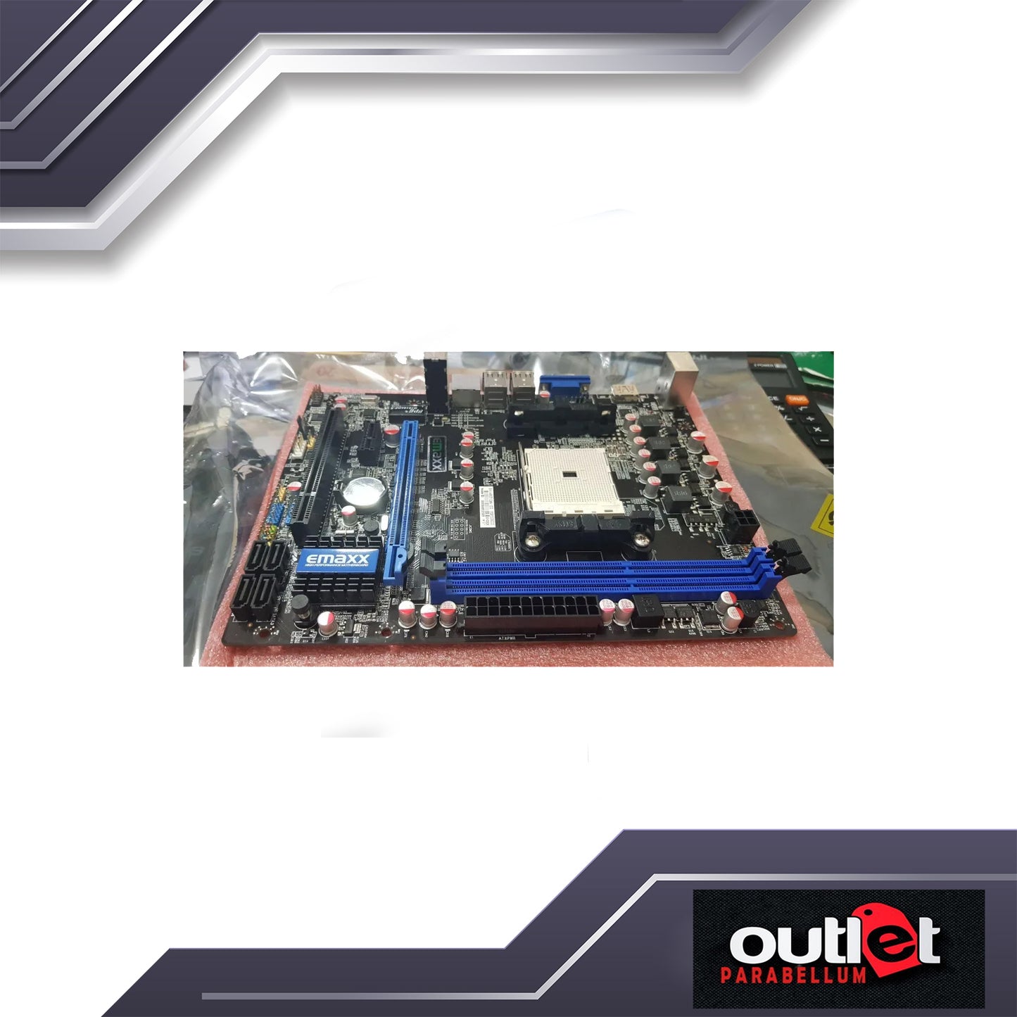 Refurbished EMAXX EMX-AMD880HD3-PRO AM3 HD4250 DDR3 GIGA LAN Motherboard - No Warranty