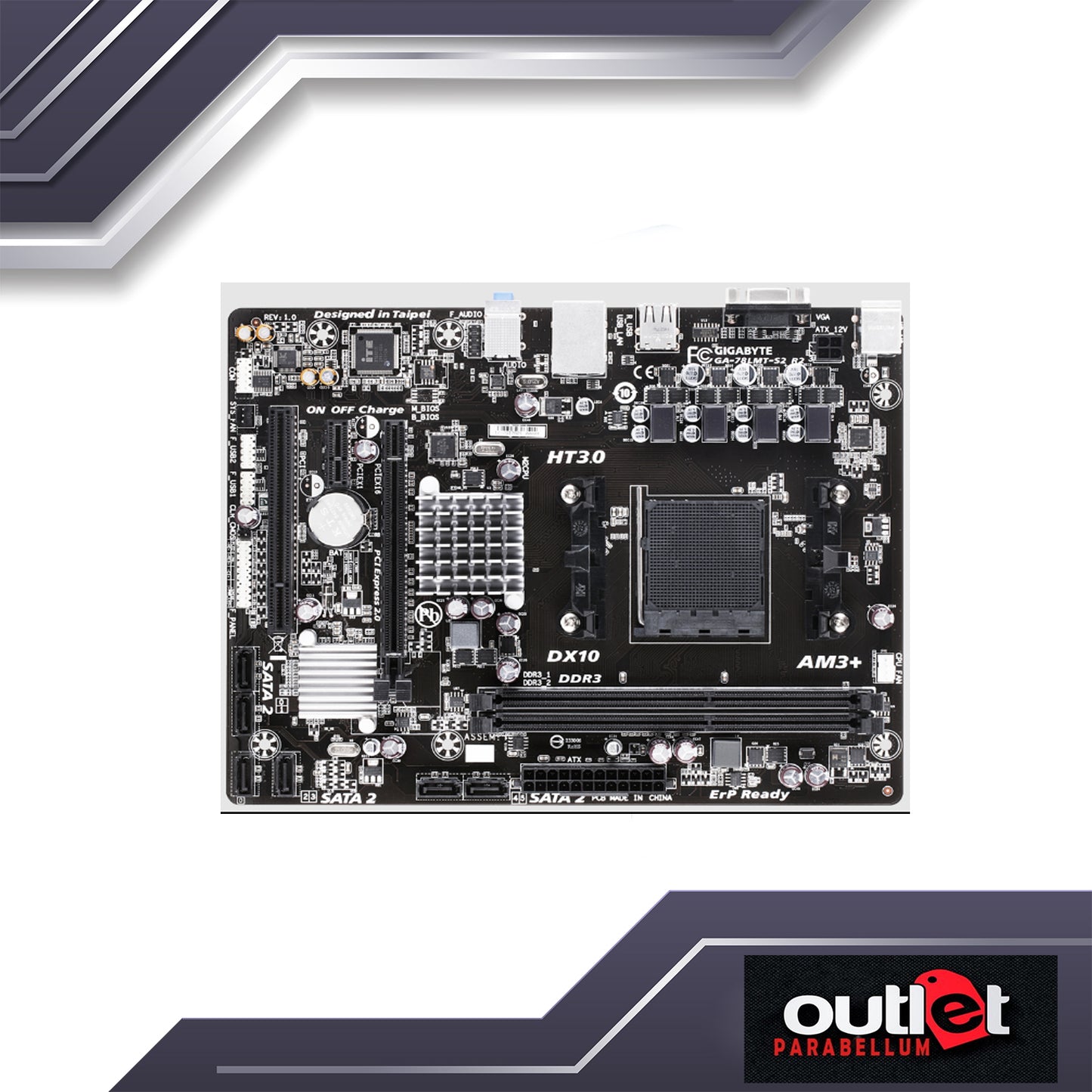 Refurbished Gigabyte GA-78LMT-S2 R2 Motherboard - No Warranty