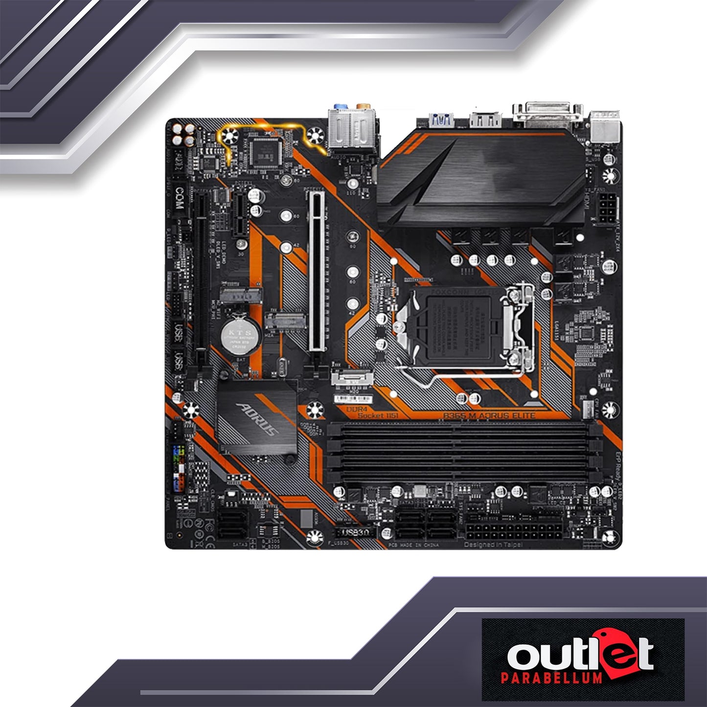 REFURBISHED GIGABYTE GA-B365-M-AORUS-ELITE AORUS INTEL B365 S1151 GAMING MOTHERBOARD
