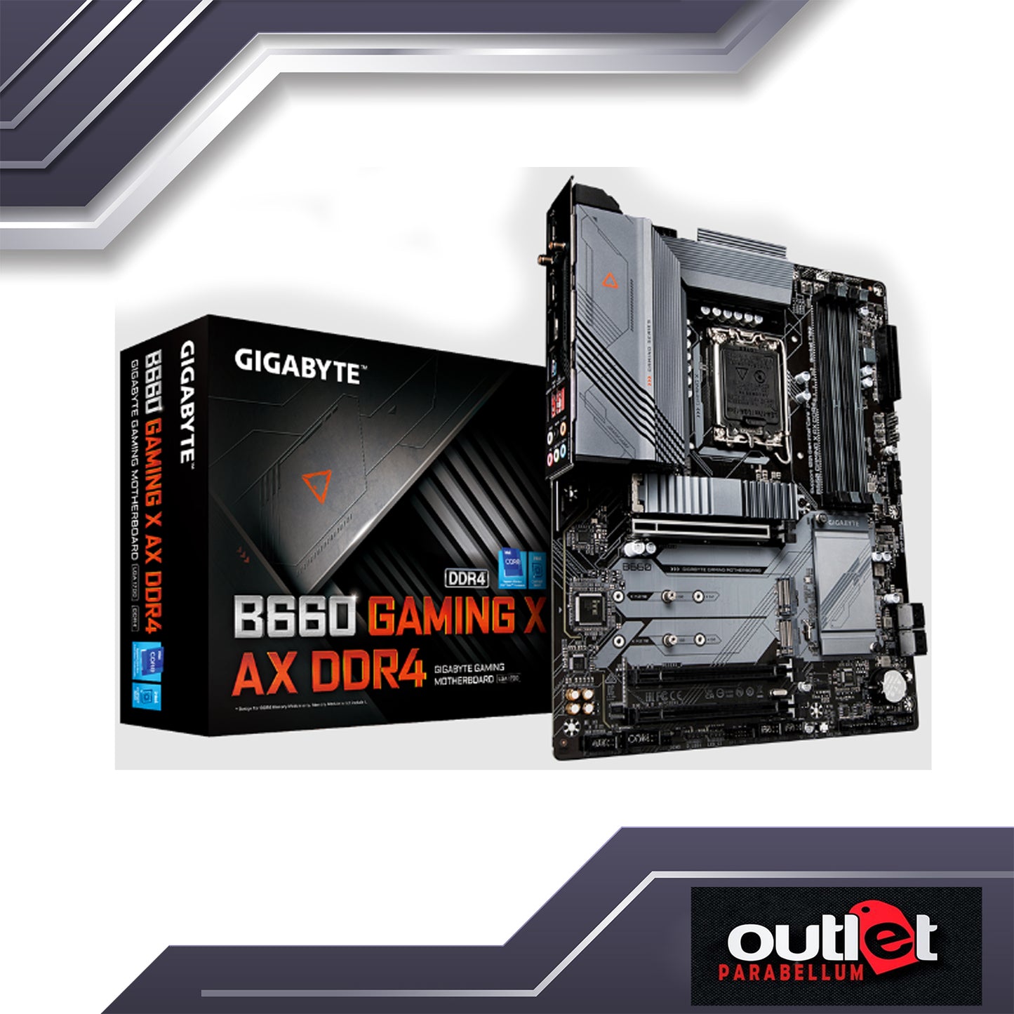 REFURB GA-B660-GAMING-X-AX-DDR4 GIGABYTE INTEL B660 LGA1700 DDR4 8+1+1 HYBRID DIGITAL VRM WIFI 6E Motherboard