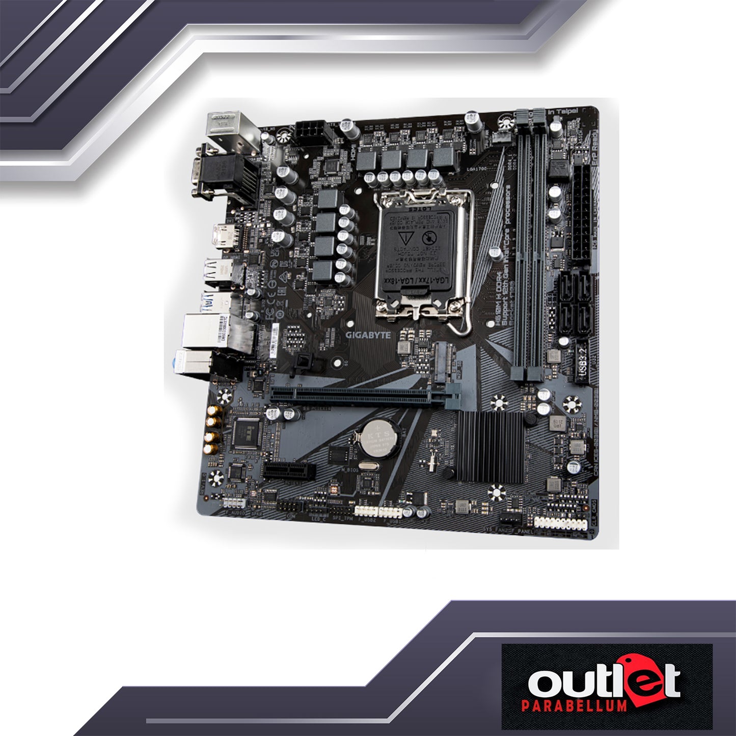 REFURBISHED GA-H610M-H-DDR4 GIGABYTE INTEL H610 LGA1700 DDR4 HDMI/DSUB MATX MOTHERBOARD