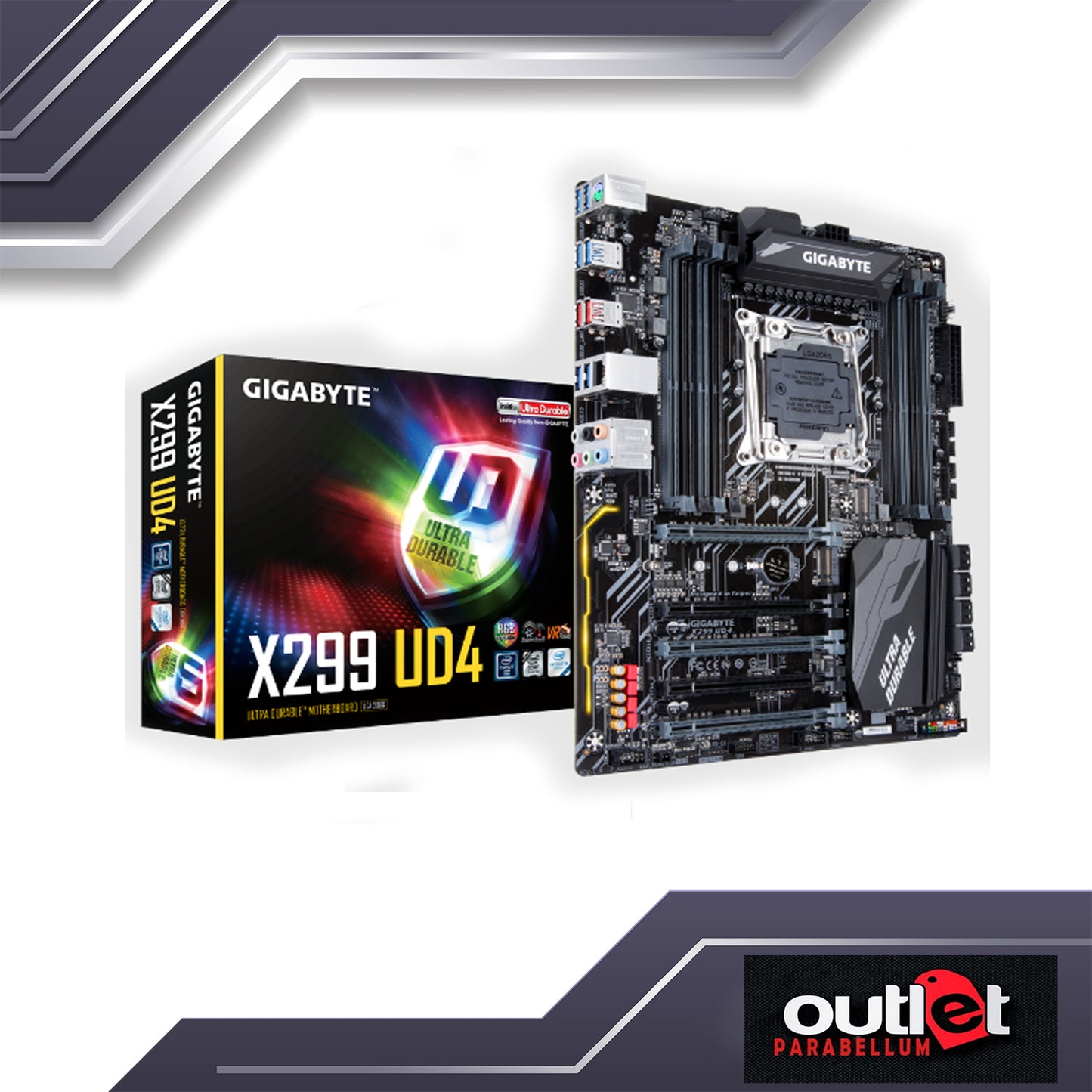 REFURBISHED GA-X299-UD4 GIGABYTE INTEL X299 LGA2066 MOTHERBOARD