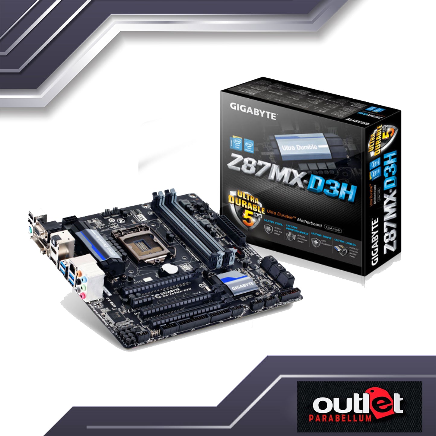 REFURBISHED GIGABYTE GA-Z87MX-D3H GIGABYTE INTEL Z87, S1150 MATX Motherboard