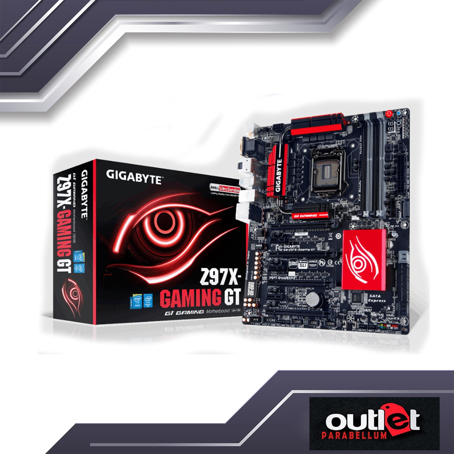 REFURBISHED GIGABYTE GA-Z97X-GAMING-GT GIGABYTE INTEL Z97,S1150 GAMING MB MOTHERBOARD
