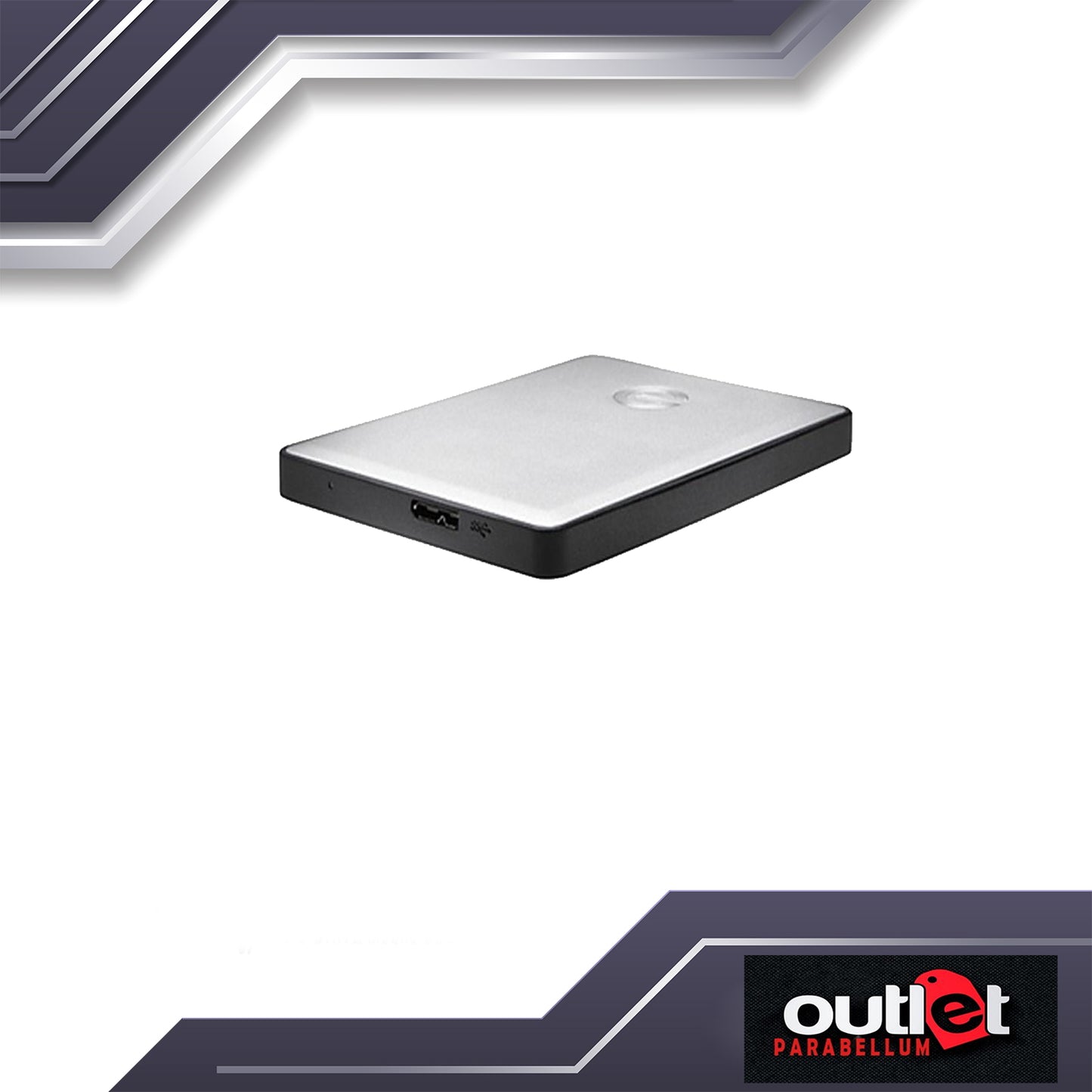 G-Technology GT-GDRU3CWW10001ADBV3 1TB G-DRIVE Mobile USB 3.0 Portable External Hard Drive -Silver