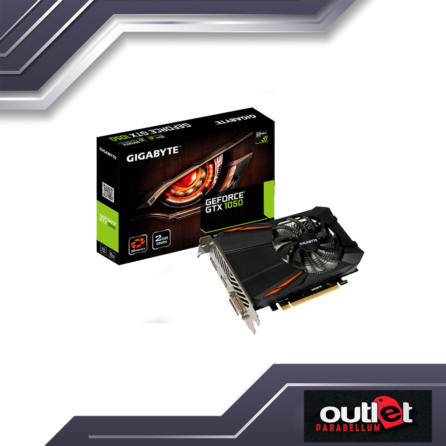 REFURBISHED GIGABYTE GV-N1050D5-2GD GIGABYTE GTX1050 2G GDDR5 VGA