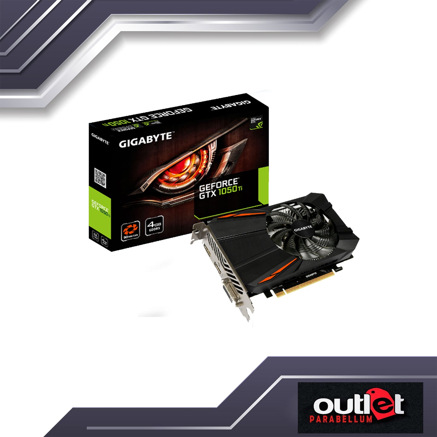 REFURBISHED GIGABYTE GV-N105TD5-4GD GIGABYTE GTX1050TI 4GB GDDR5 VGA