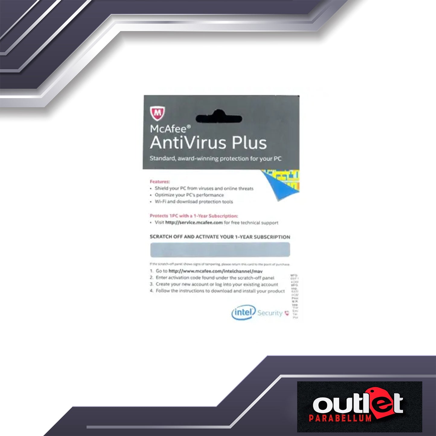 Intel Software BKCMAV1YRENG McAfee AntiVirus Plus Trusted Anti-Virus for every device you Own