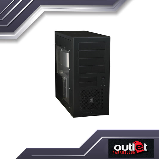 Refurbished LIAN LI PC-60BPLUSII Black Aluminum ATX Mid Tower Computer Case - No Warranty