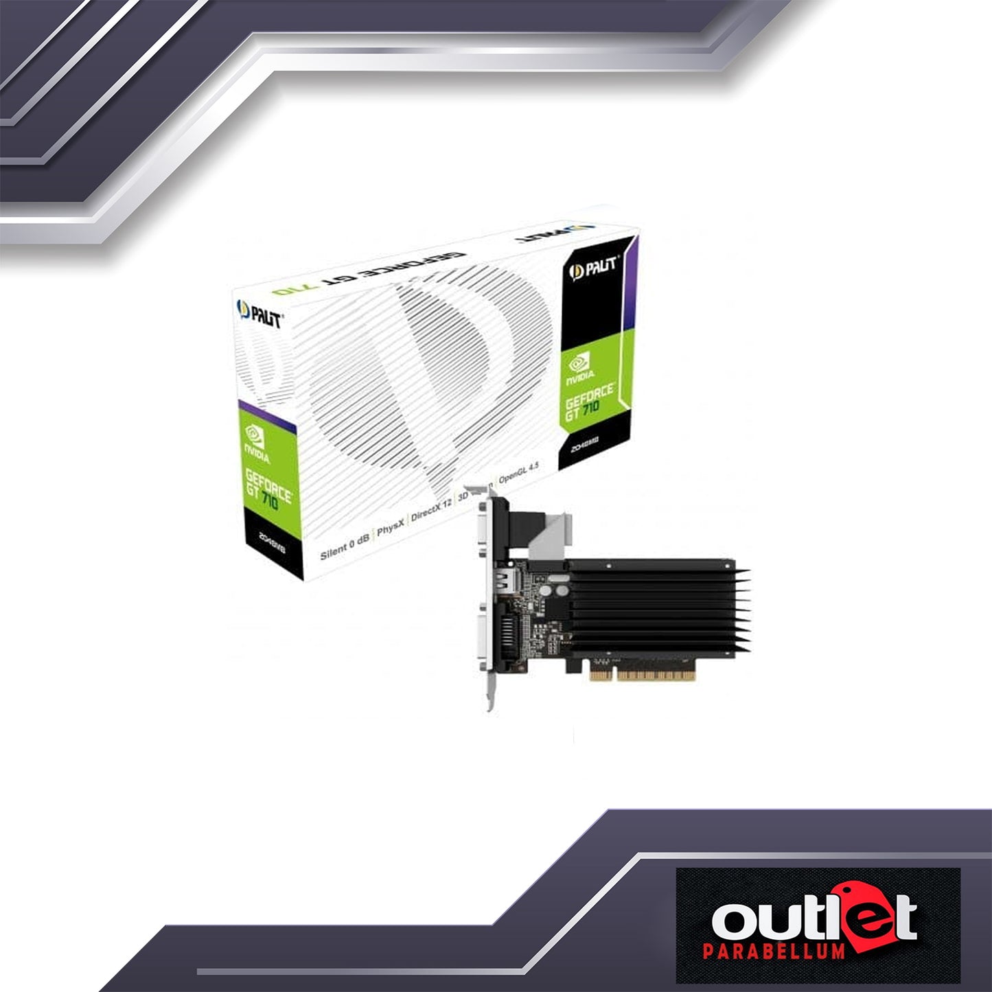 REFURBISHED PALIT NEAT7100HD46-2080F GeForce® GT 710 (2048MB DDR3) PALIT GT710 2G DDR3 VGA DVI HDMI VGA