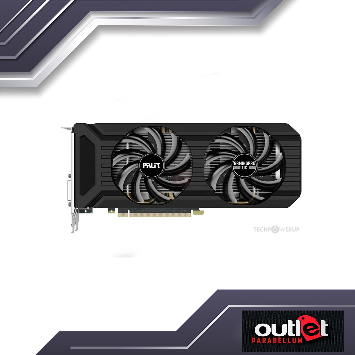 REFURBISHED PALIT NEB1060U15J9-1045D PALIT GTX1060 GAMINGPRO OC+ 6GB GDDR5X DVI,3XDP,HDMI VGA